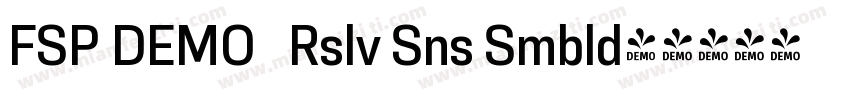 FSP DEMO   Rslv Sns Smbld字体转换